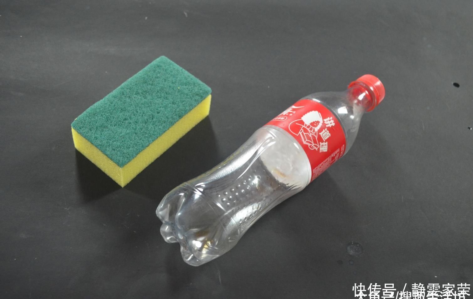 厨房|把塑料瓶粘在百洁布上, 放在厨房超实用, 解决了家家户户困扰的难题