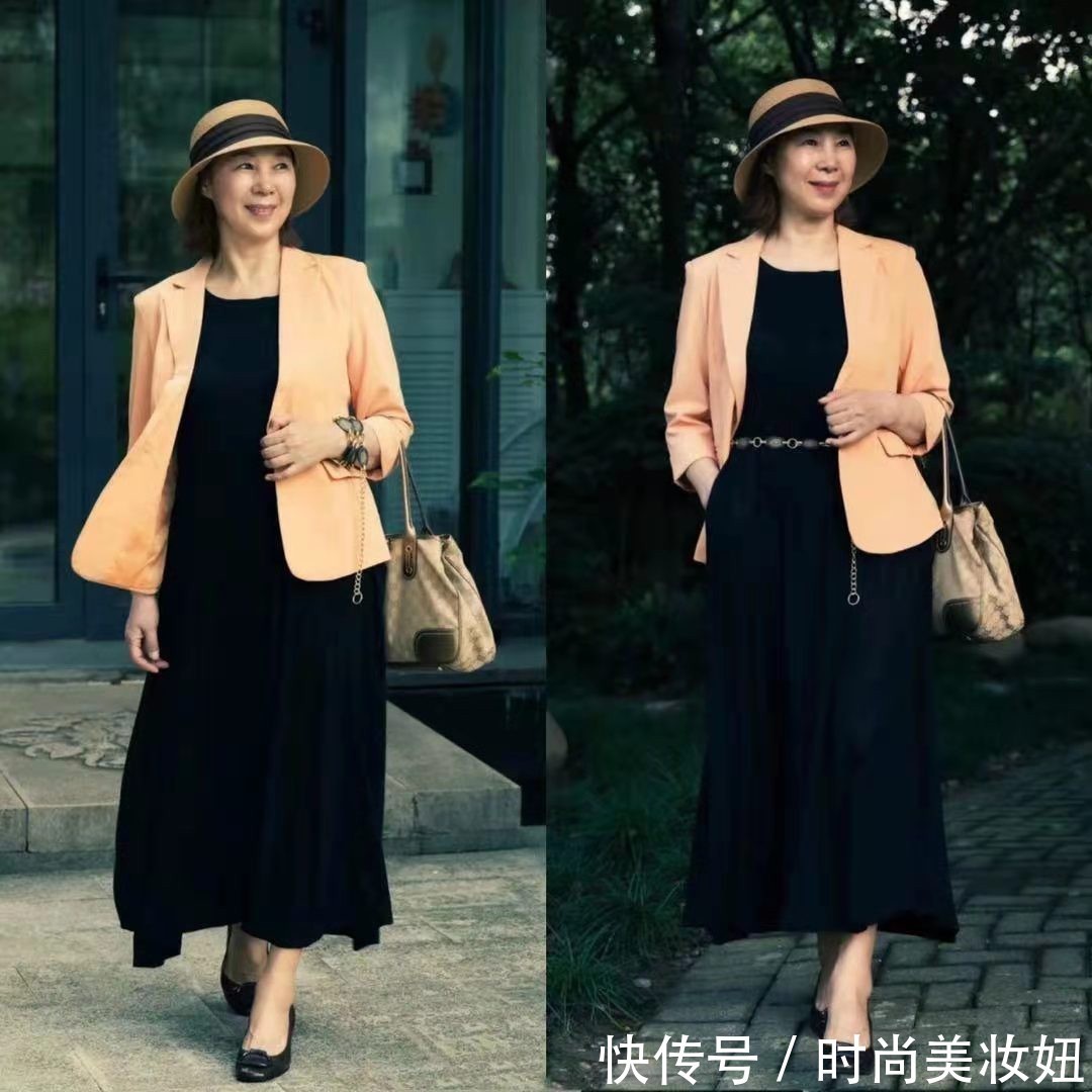 微胖|微胖奶奶真会打扮,看她分享的“一衣多穿”,优雅藏肉显气质