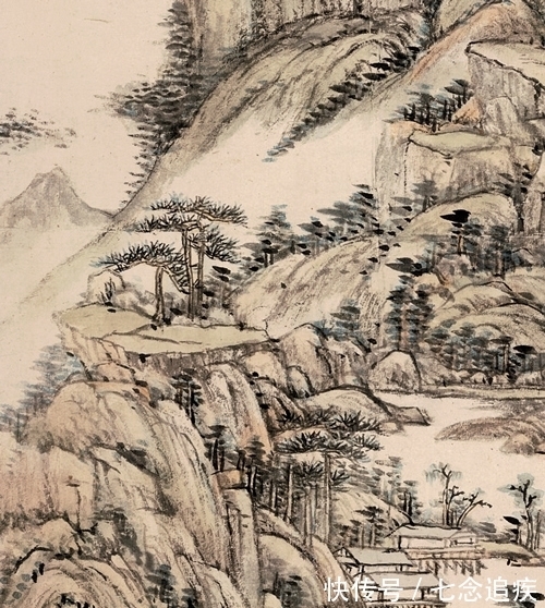 王原祁!成一家风骨,“龙脉”山水,王原祁绘《山中早春》