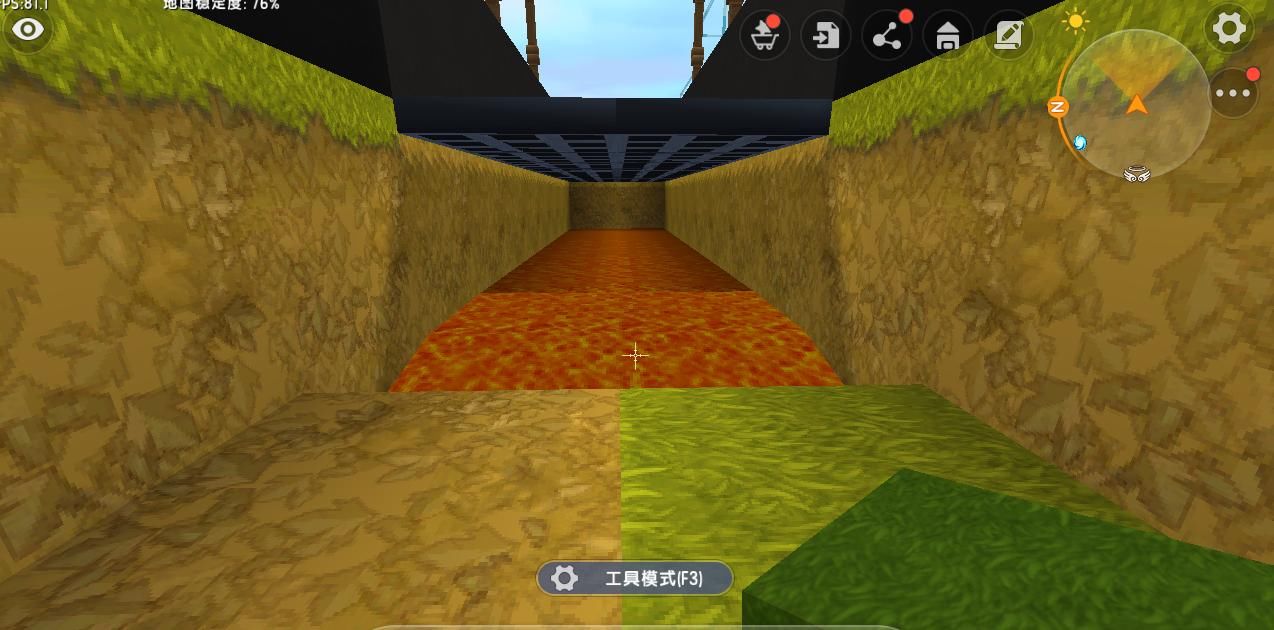 玩家|迷你世界玩家打造黑色道路陷阱，地下全是岩浆，冰熊来了都逃不掉