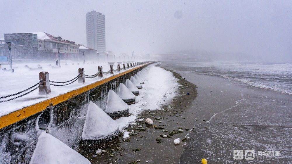 美哉！大雪与海边撞了个满怀|这就是烟台 | 汤淼