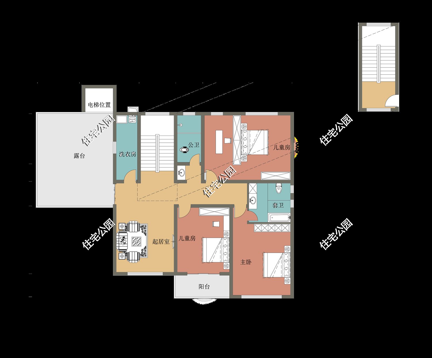 平面|农村盖房就在这10套里选一套,颜值高还实用,尤其第7套特别亮