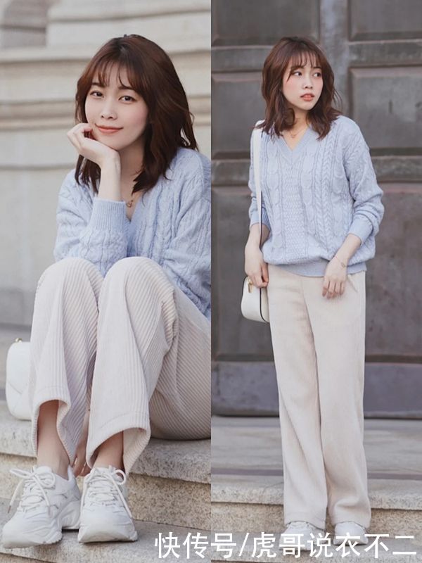 1米5的小个子春季怎么穿？看她的日系温柔风搭配，真的太会穿了