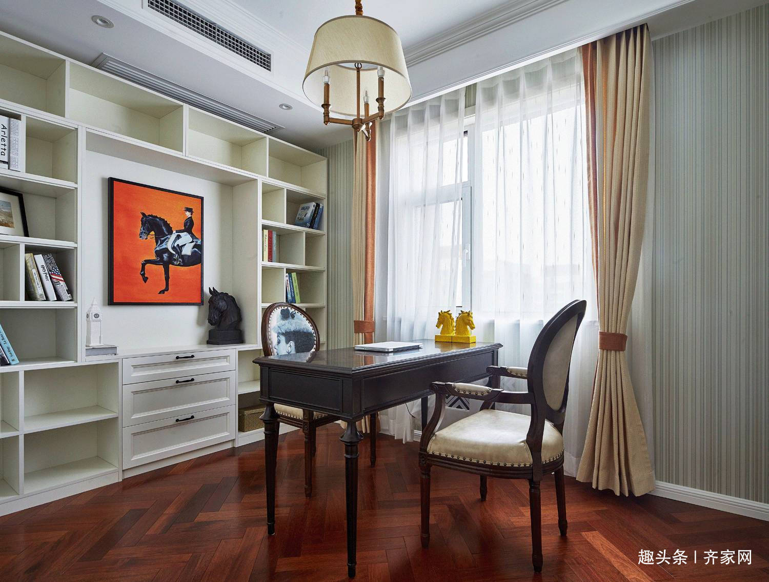 茶几|125㎡美式风，从茶几小景到装饰画，独有一番自然和自由的风味