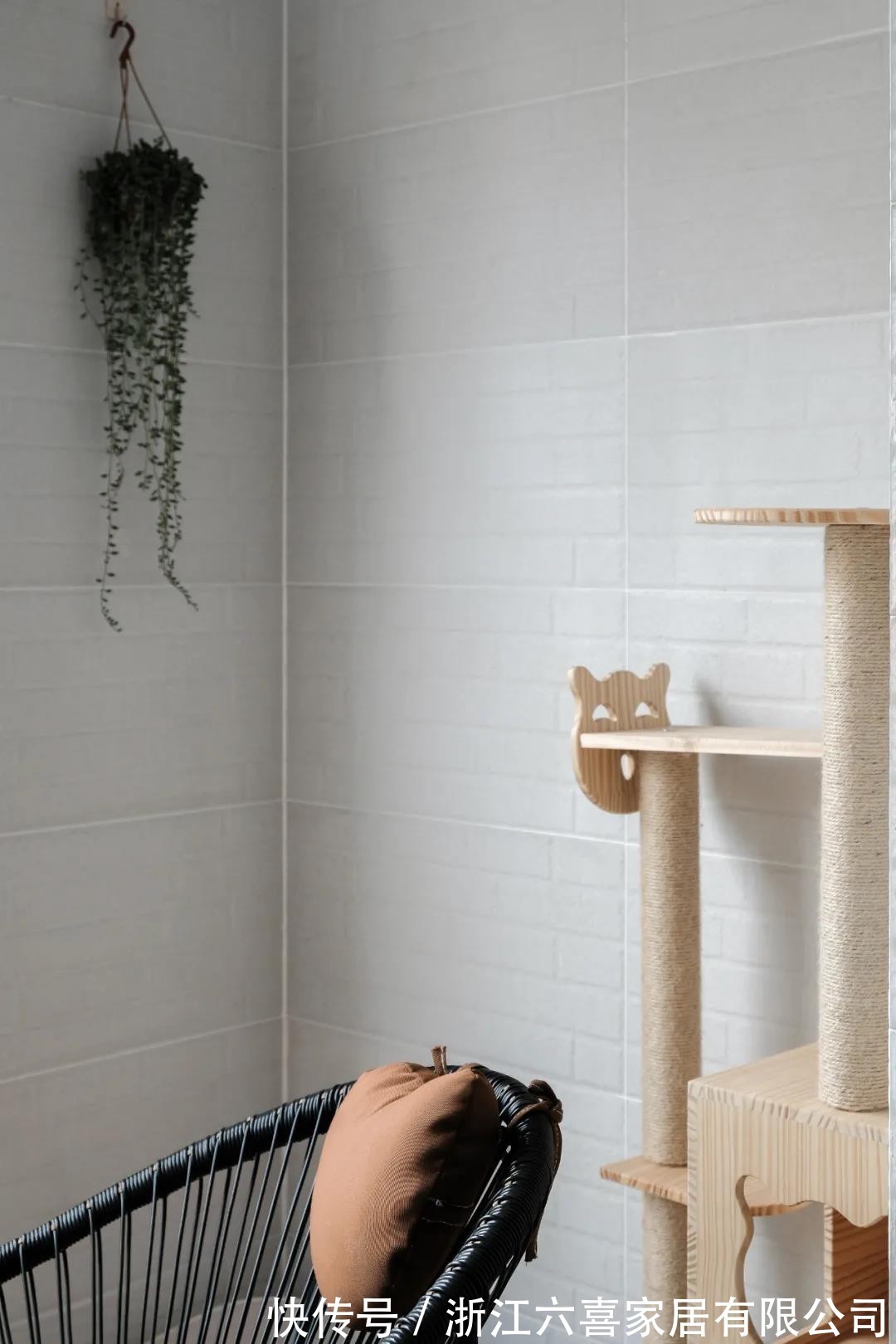 阳台|85平混搭风极简风设计,极致利用每一寸空间