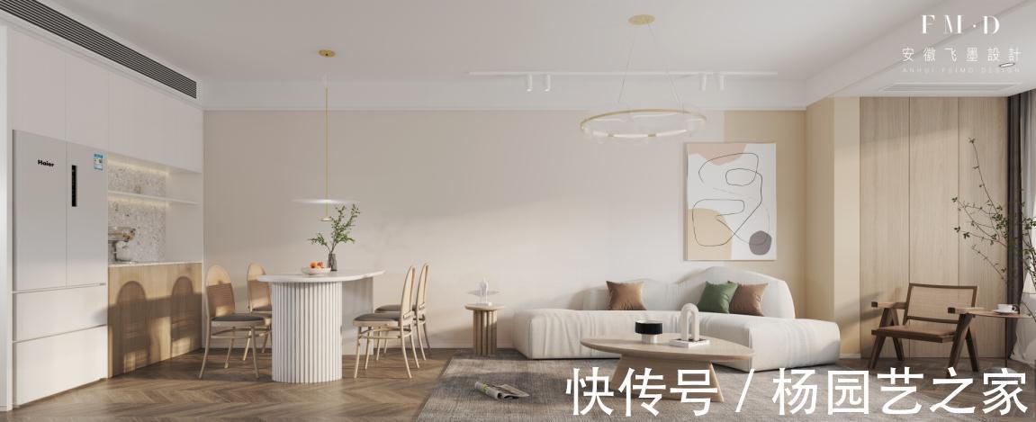 日式|99㎡硬装结束，邻居上门参观特羡慕，北欧+日式风格，越看越舒心