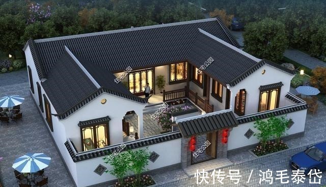 建筑面积|回农村给父母盖养老房,我只推荐一层户型,舒适比豪华更重要