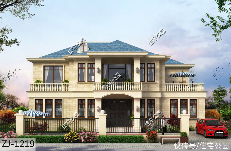 户型|15套挑空客厅户型,专为农村老百姓设计,2021年这样建房面子十足