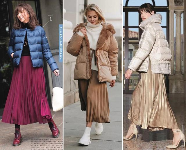 精致女人的冬日气质穿搭,厚外套+裙子的15种搭配示范,暖又美