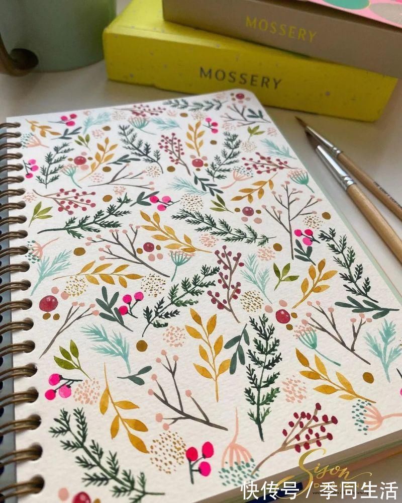 笔尖&美爆!70张超简单小清新的水彩手账,你想要的都在这里!收藏这篇就够了!