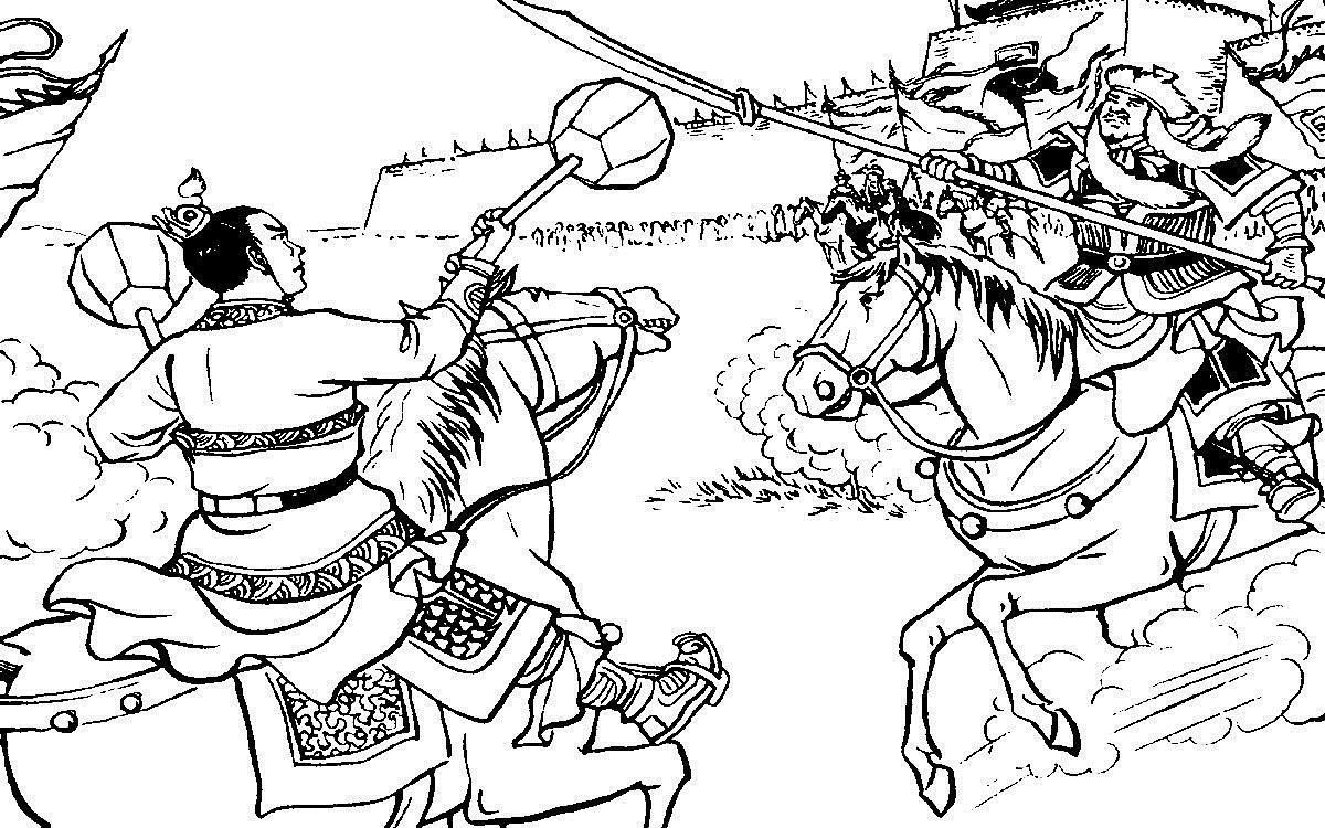 大锤#薛家将薛克虎巅峰之战:夺白壁关锤震黑龙,抢银燕关勇打黄天俊