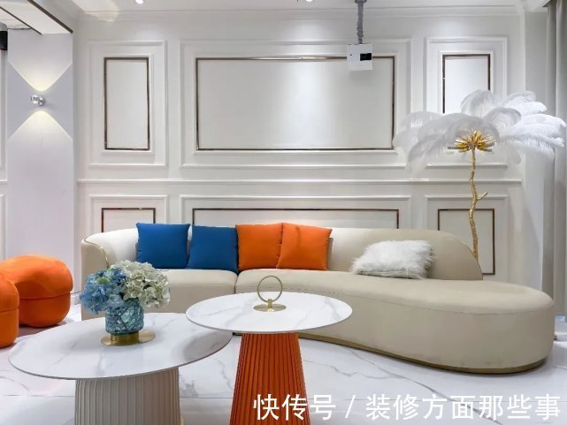 浅色系|148㎡复式轻奢设计,休闲区可以秒变家庭影院