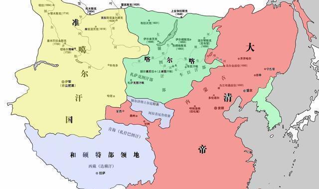 奠定|清朝296年疆域变化地图完整展示清朝是如何奠定现代中国版图的