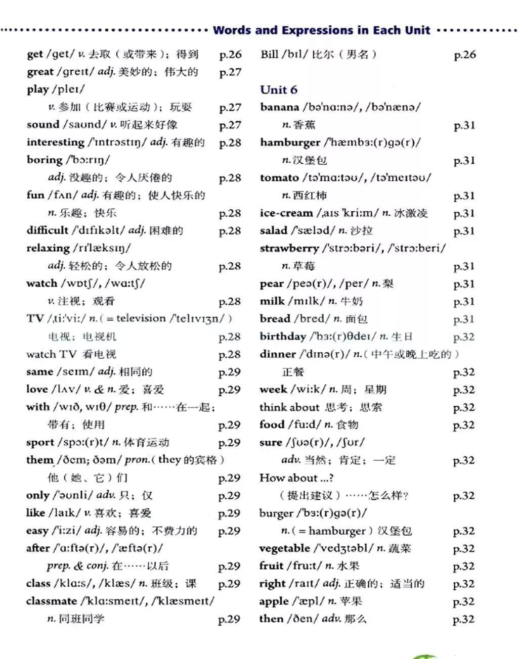 人教版初中英语七、八、九年级上册单词听力汇总（期末必备）