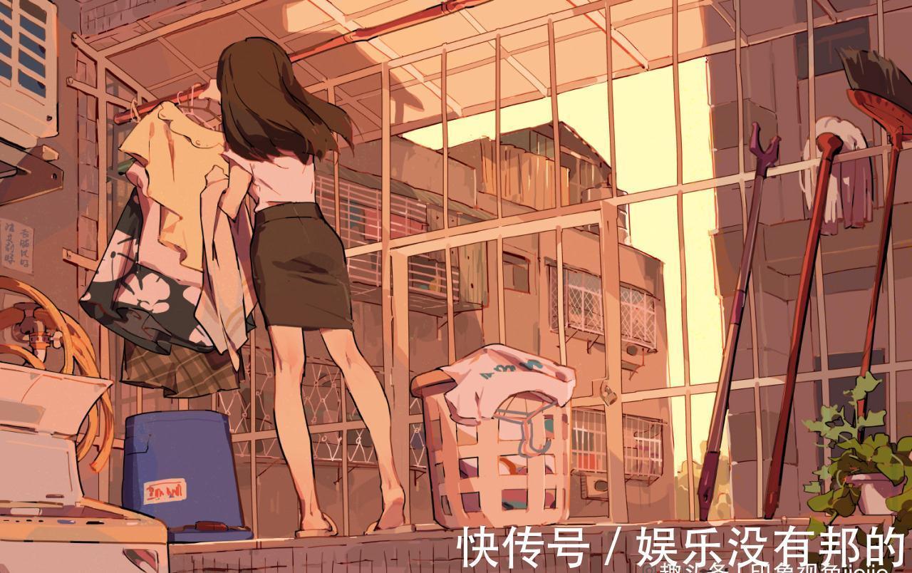 插画$清新都市的OL少女插画，有一种强烈的代入感