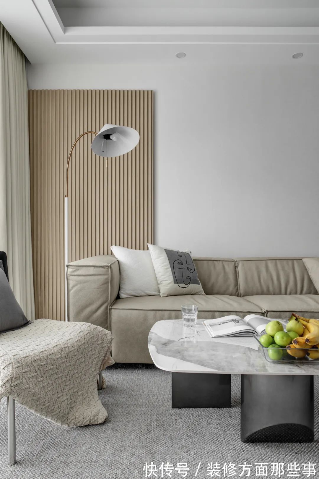 新房|120㎡现代简约风格新房装修,嵌入式电视柜包容性极佳!