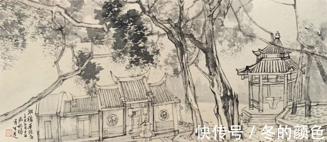 中国画!张秋桔|一段烟云