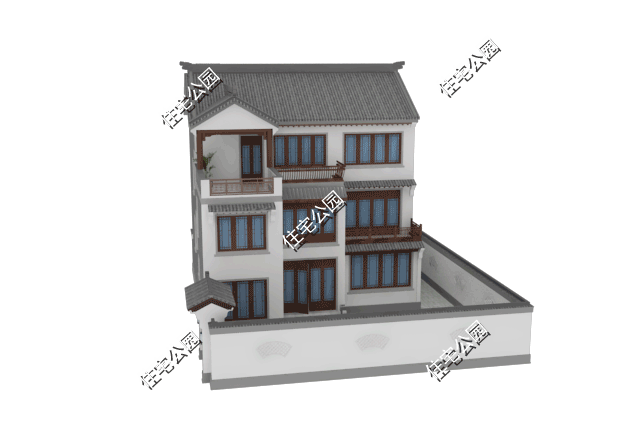 小院|古色古香的三层中式小院,15×20米占地仅137平?