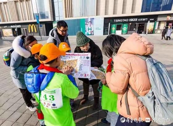 济南国际定向寻泉赛鸣枪开赛，市民寒风中打卡泉水