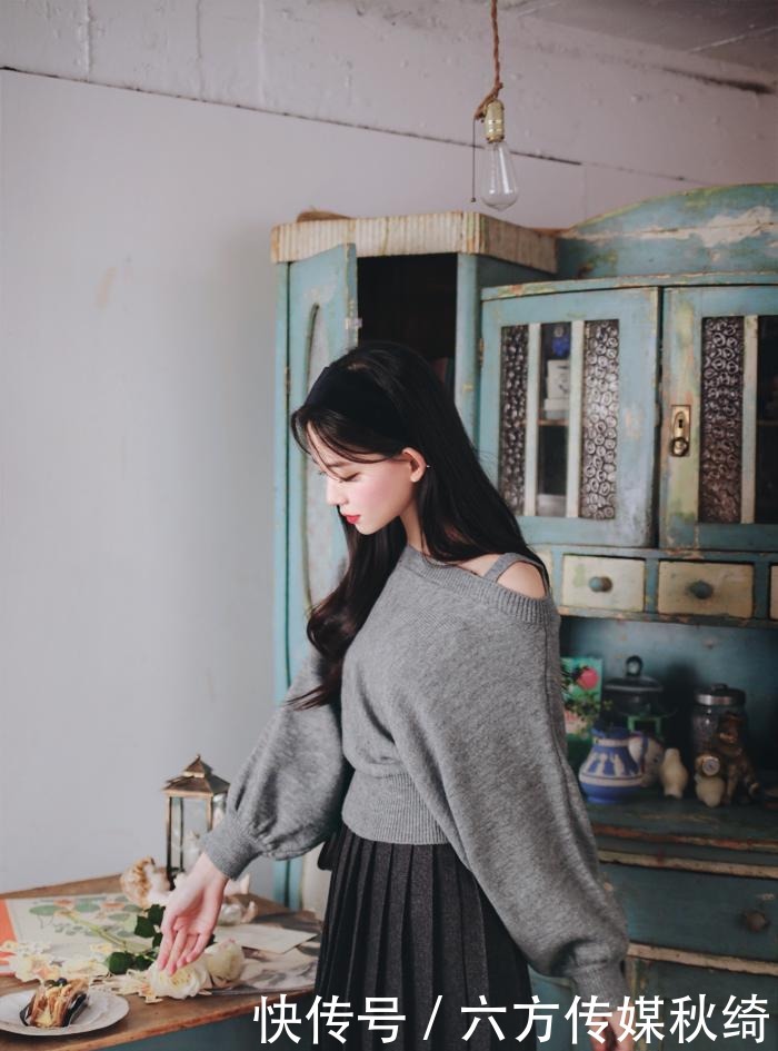 时尚|韩风短款羽绒服+毛衫的时尚搭