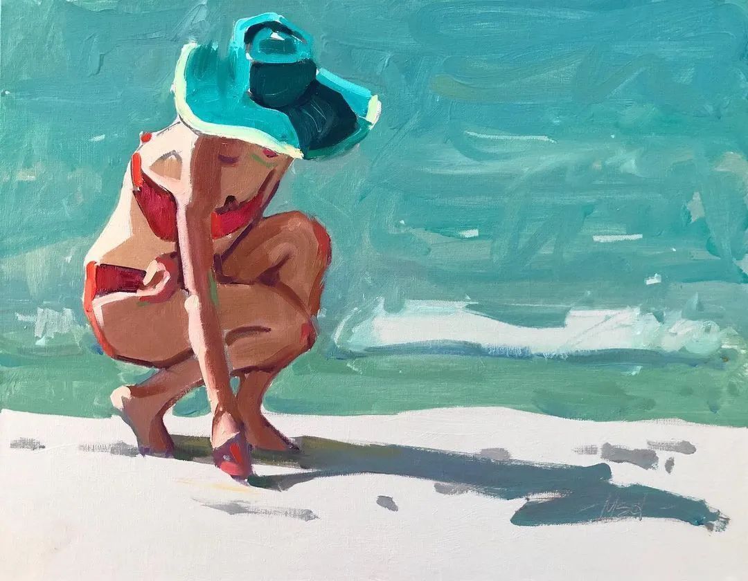 概括的笔触,光影和色彩具佳!