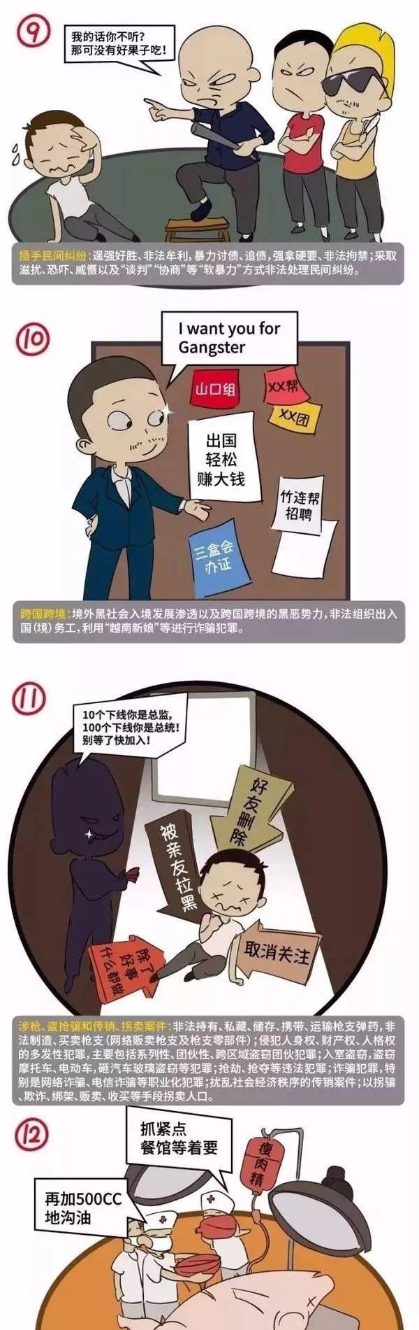 黑恶势力|扫黑除恶｜大讲堂（三十六）16张漫画让你了解什么是黑恶势力