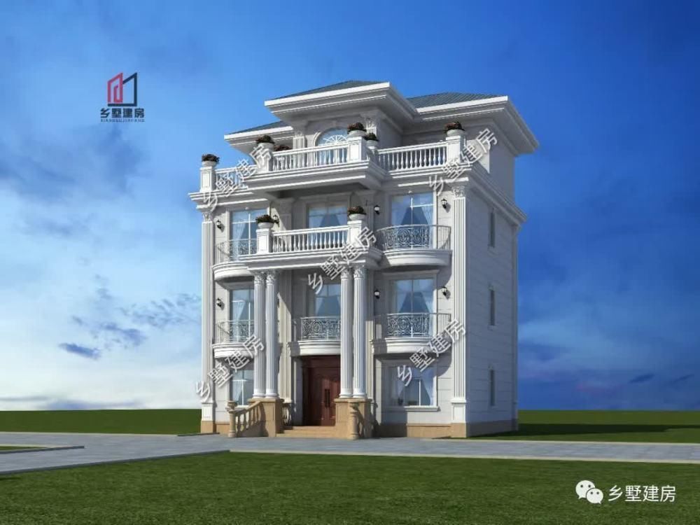 别墅|农村四层自建房，外观时尚华丽，设计两处厨房减少很多小矛盾