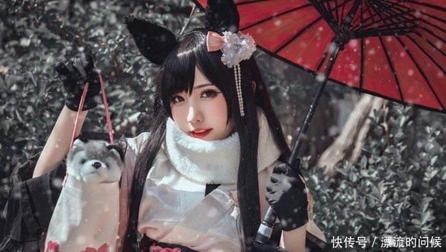 和服|COS正片-碧蓝航线-爱宕和服cosplay，寒冷的冬天也能给你暖意