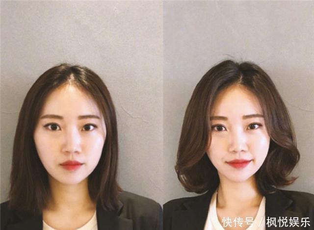 “酒窝发”,时髦减龄又显脸小,谁剪谁美