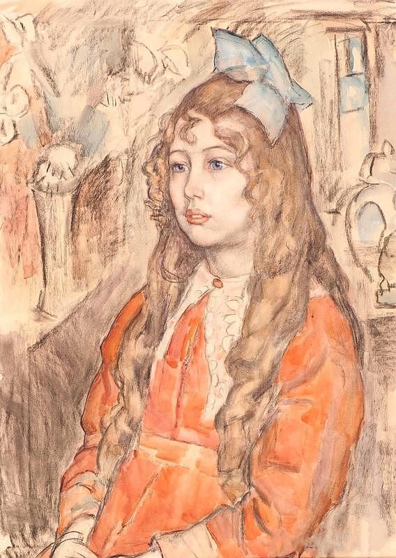 女人头像|荷兰现代主义的著名艺术家莱奥·格斯特尔——人物艺术作品