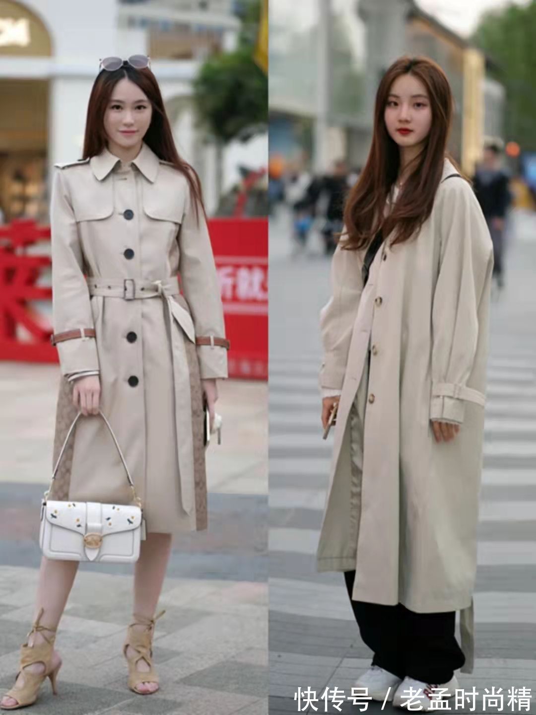 长风衣|40岁女人秋冬穿搭,没有“设计款+高跟鞋”也很潮,温度风度并存