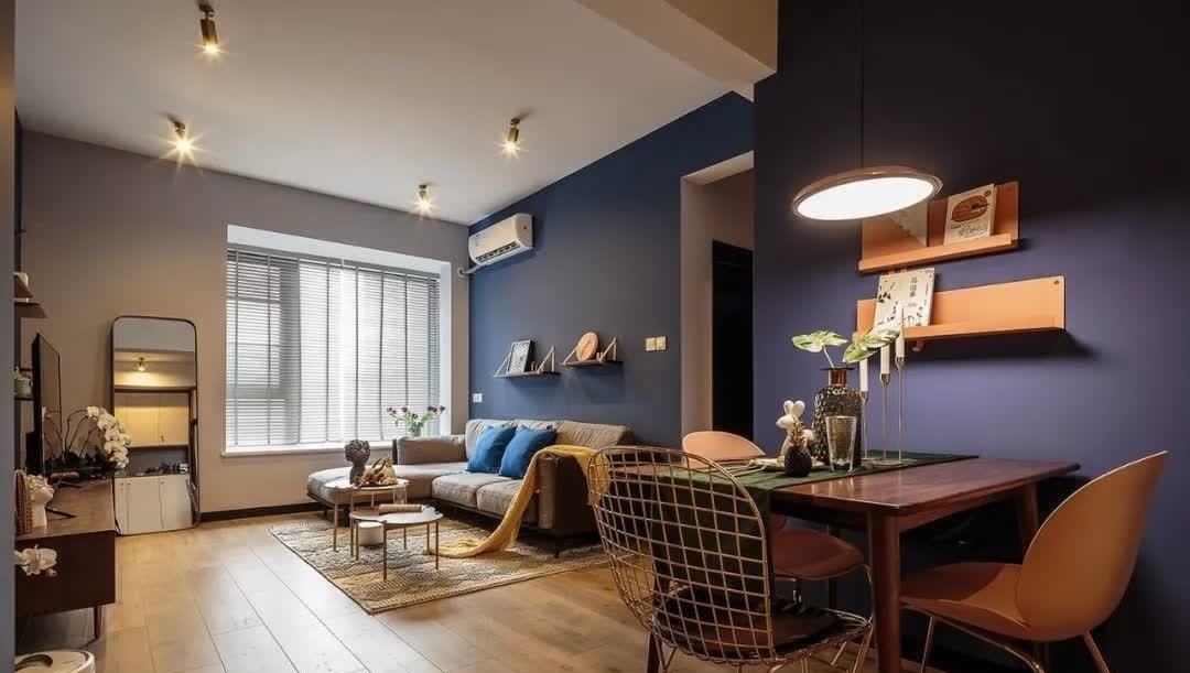 墙面|小户型难设计?看她如何将60㎡混搭小两居变得宽敞、时尚又温馨