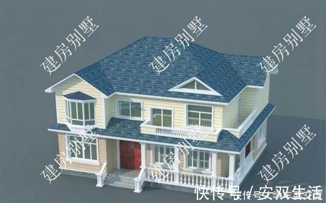 面砖|外观能打满分的两栋农村自建房，施工队看了都一个劲的夸！