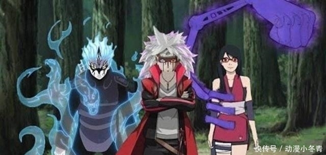 佐良娜|火影忍者三人组最终形态!博人净眼开眼有九尾,佐良娜太抢眼!