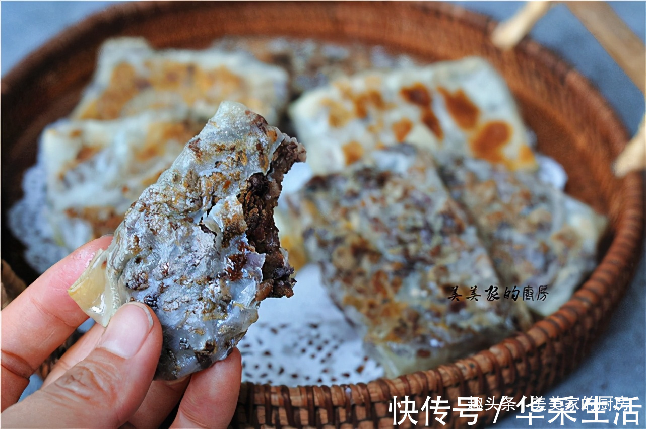 糯米红豆|早餐吃此物,胜过10个肉包子!煎一煎就出锅,又香又糯好解馋!