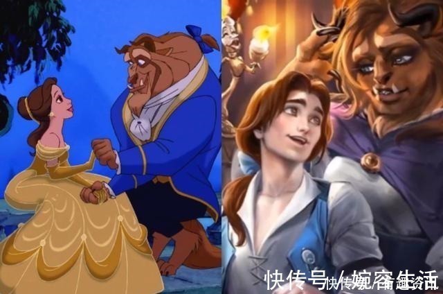 小美人鱼|当迪士尼公主“性转”男生,贝儿太酷了,爱丽丝与怪笑猫很迷人
