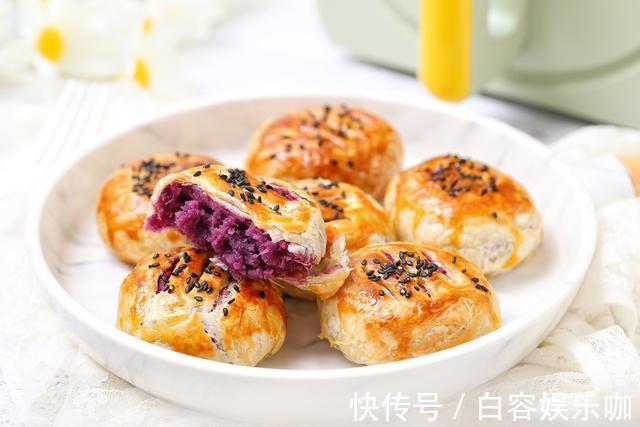 老婆饼|解锁手抓饼新吃法,包入紫薯馅,外皮酥脆内馅香甜,简单零失败!