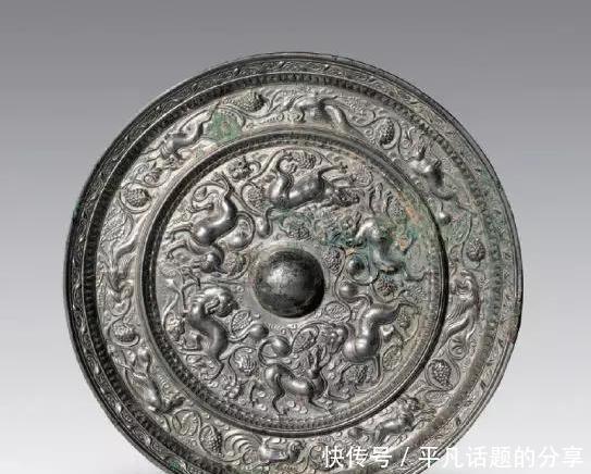 中国 唐時代 古銅鏡 青銅鏡 古物 海獣葡萄鏡 唐鏡 | www.unimac.az