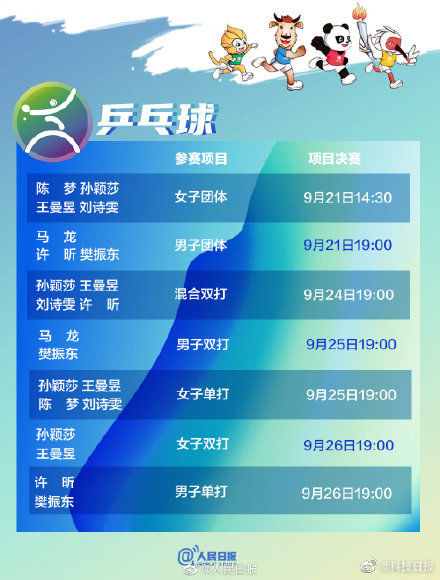 全运会|这份全运会赛程，美滴很！