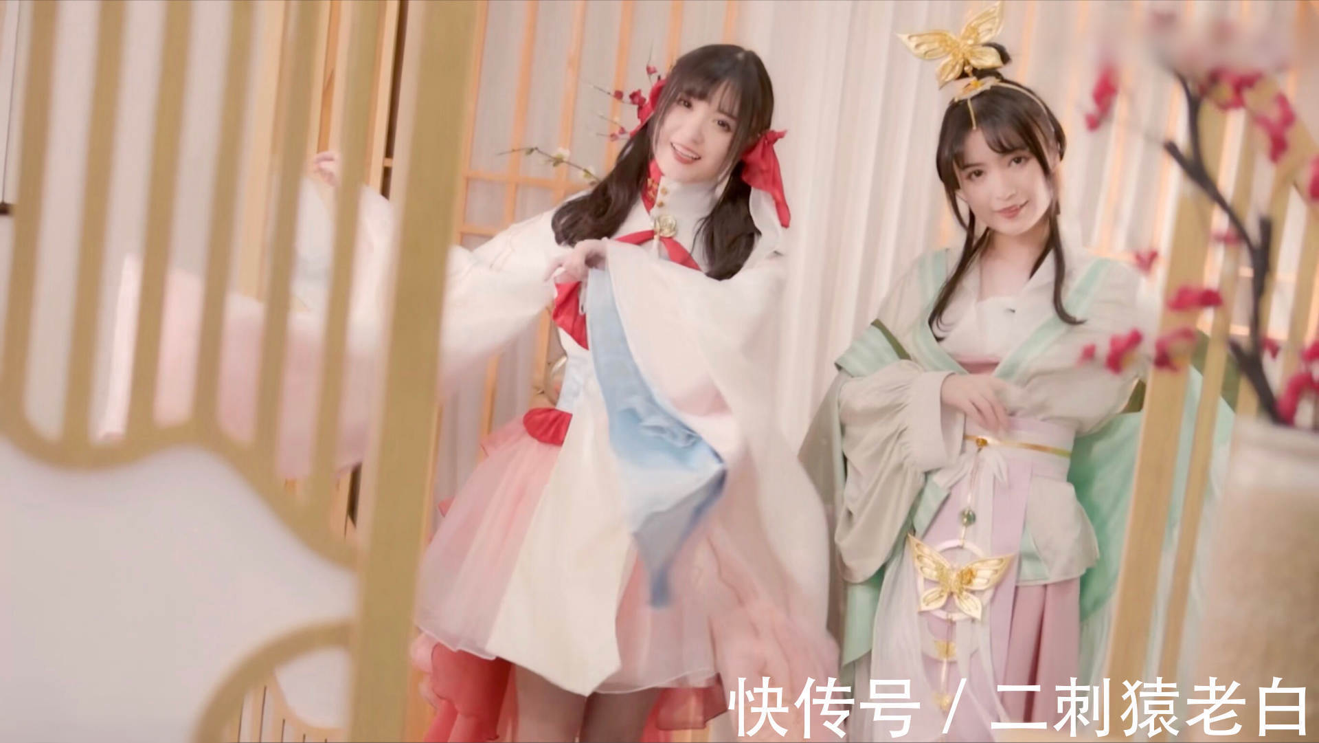 姐妹花|姐妹花cos大小乔跳舞,lsp争当曹丞相?女玩家却馋她们老公