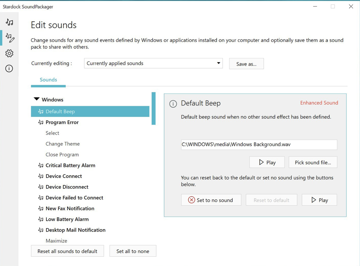 SoundPackager v10.0 系统声音自定义-下载否