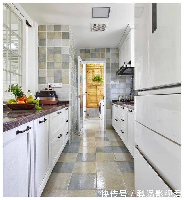 美式风|她家不豪华，126㎡美式风，一进门就被厨房和餐厅迷住，太漂亮了！