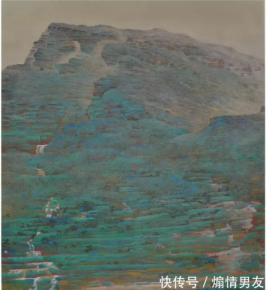 青绿@水墨与青绿,轻车熟路!徐子清山水画