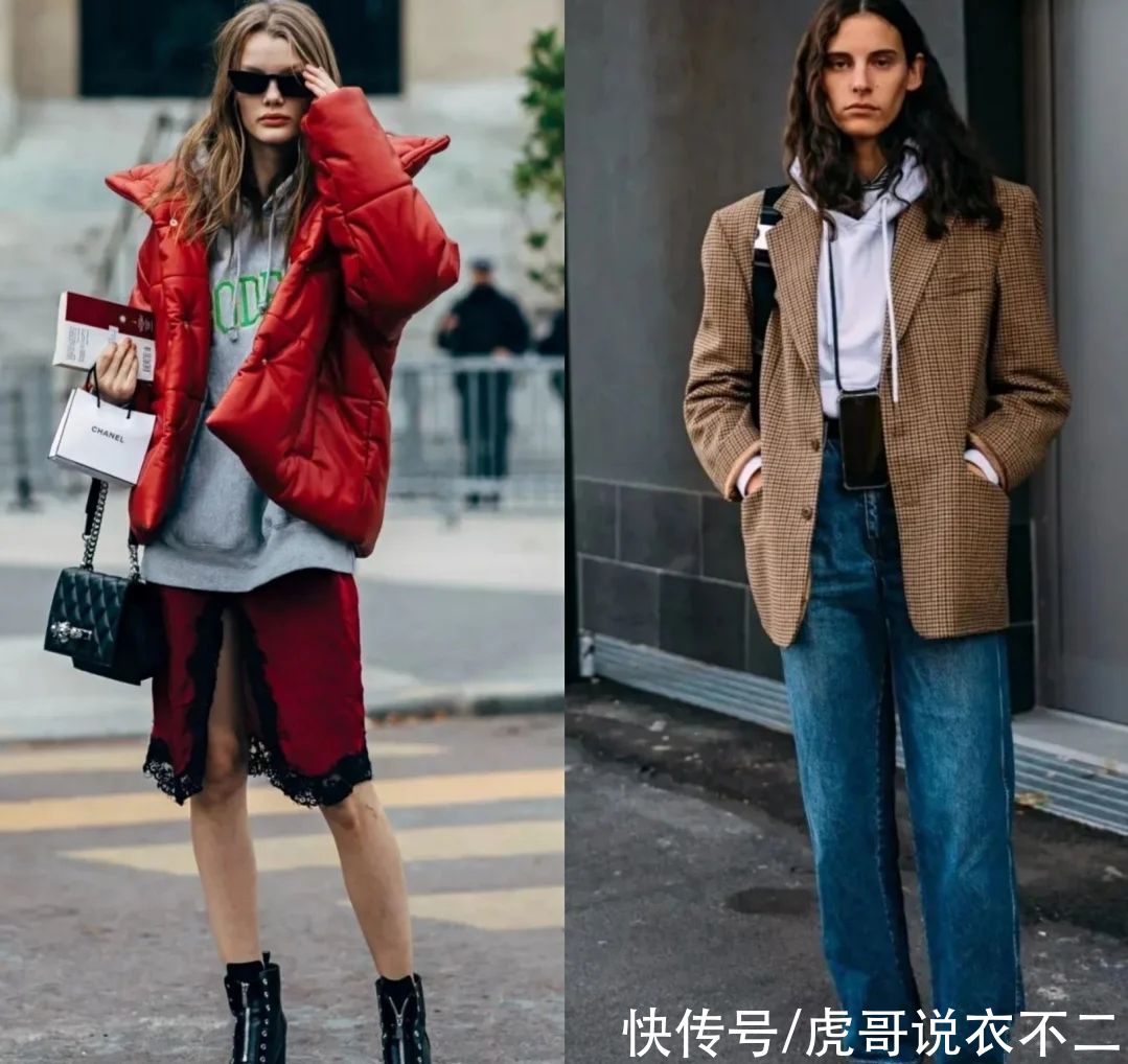 冬季“卫衣”才是街头混搭“法宝”，减龄又实用，多种搭法随你挑