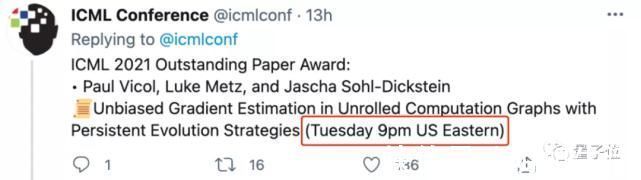 unbiICML 2021杰出论文奖“临时更换”,上海交大校友田渊栋陆昱成等获提名