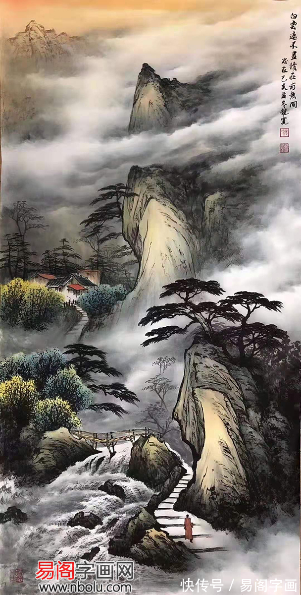 张国明@画家龙宽 彩墨山水画后起新秀