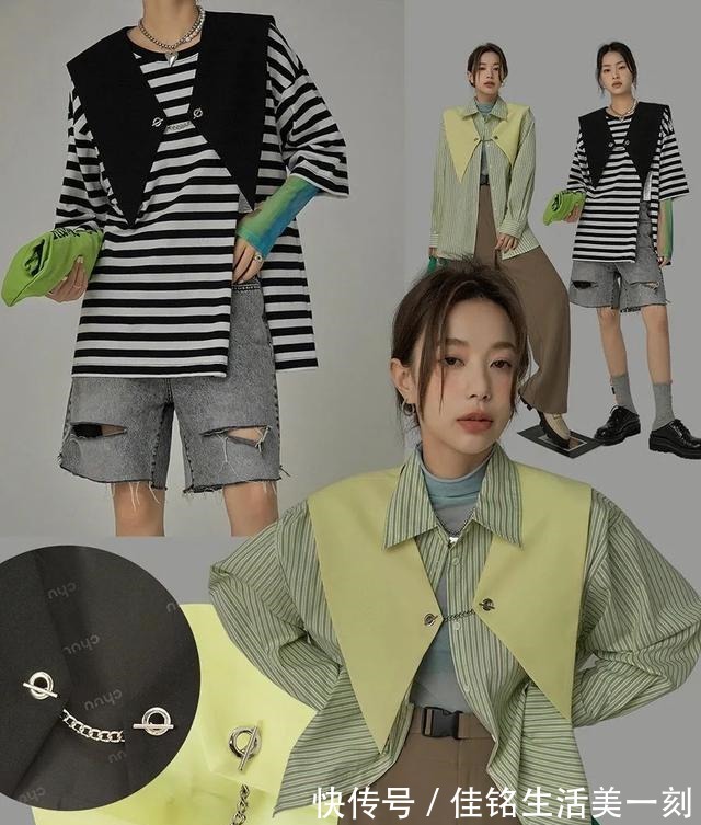 cr 适合亚洲女孩的韩式穿搭,早秋这么穿,洋气又时髦!
