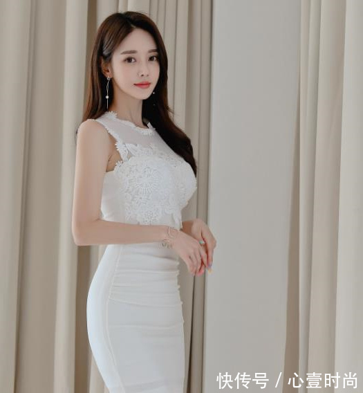 孙允珠|女神孙允珠高清时尚搭配:铂晶钻石贵族刺绣双叶包臀裙