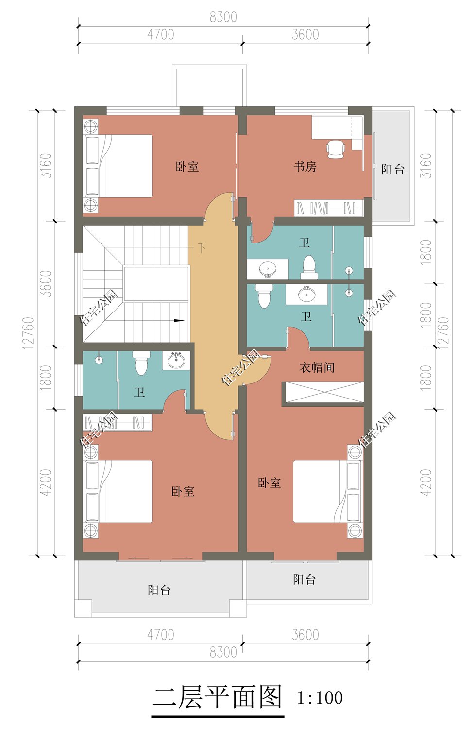 平面|农村盖房就在这10套里选一套,颜值高还实用,尤其第7套特别亮