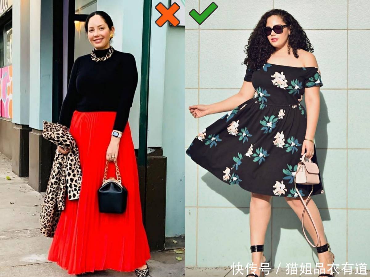 露肤|160斤的大码博主,4条法则教你“瘦身穿搭”,穿衣楷模名不虚传